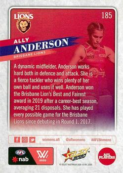 2020 Select Footy Stars #185 Ally Anderson Back